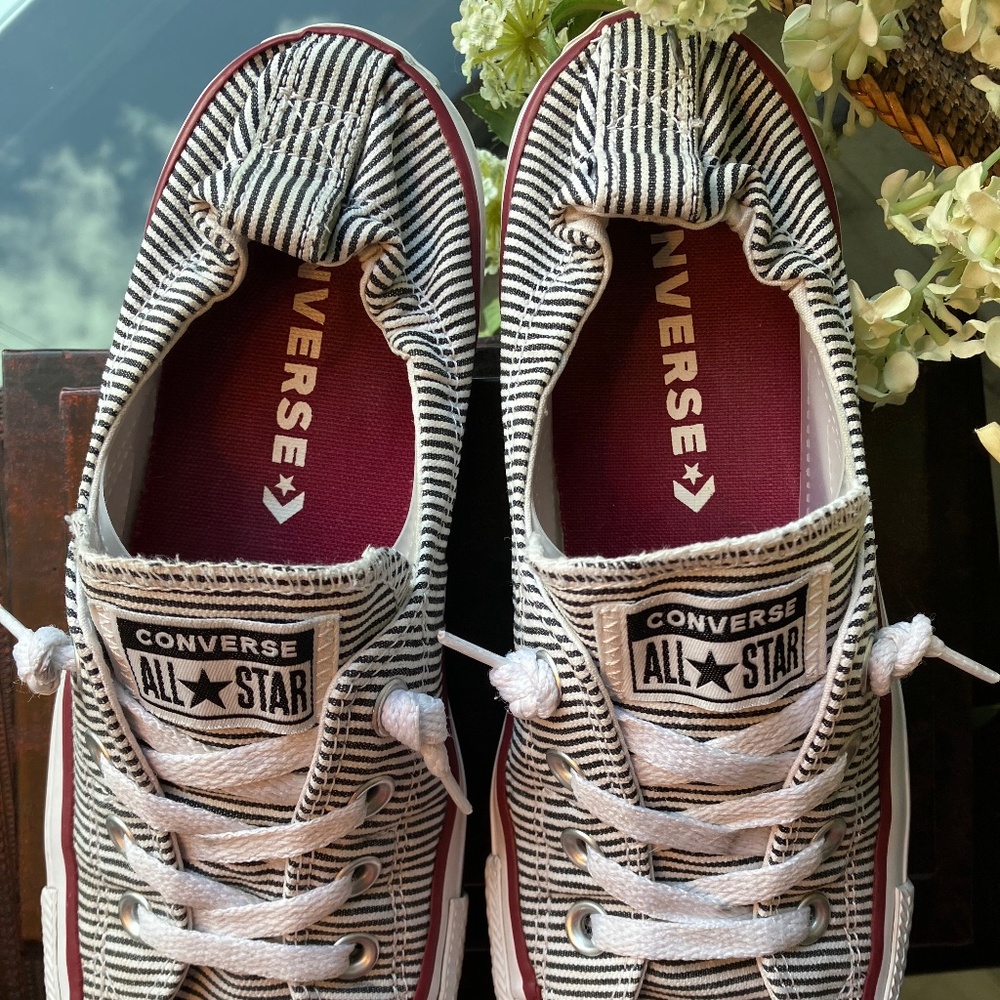 Converse Shorelines Black and White Stripe - Size 9 - Picture 5 of 5